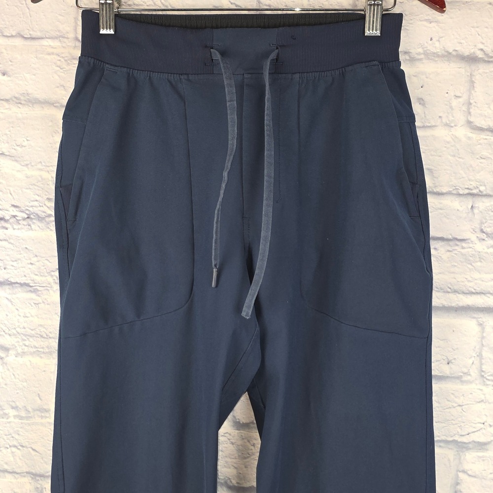 Lululemon Men ABC Warpstreme Jogger Navy Blue Tapered Athletic Pants Size Small
